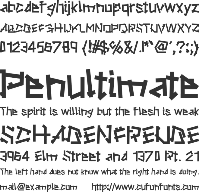 Ripstone font preview