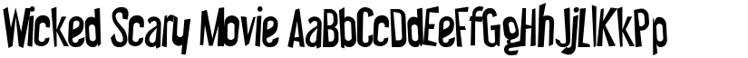 Wicked Scary Movie font