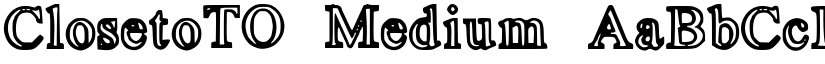 ClosetoTO font download
