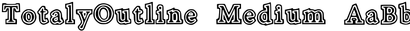 TotalyOutline Medium font