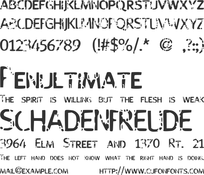 StrangeBoy font preview