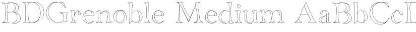 BDGrenoble Medium font