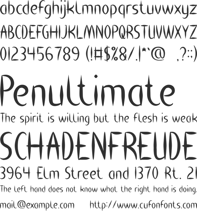 HEART SHAPED font preview