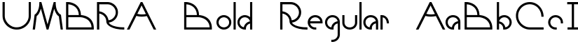 UMBRA Bold Regular font
