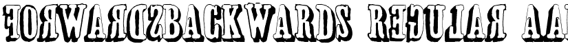 forwardsBACKWARDS font download