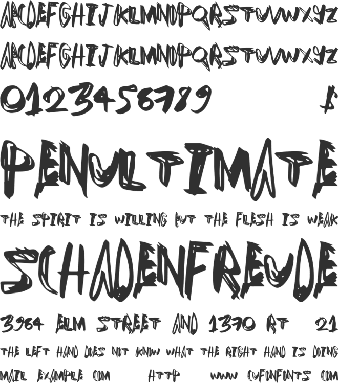 LuckDogs font preview