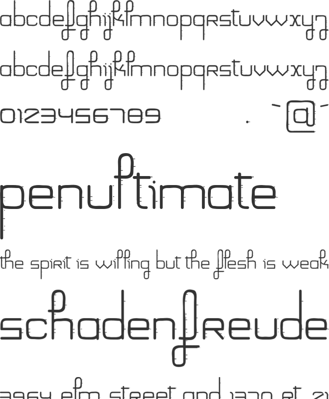 Filament Galactique font preview