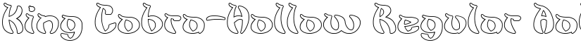 King Cobra-Hollow Regular font