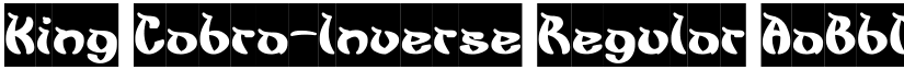 King Cobra-Inverse Regular font