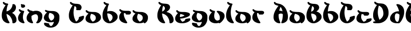 King Cobra Regular font