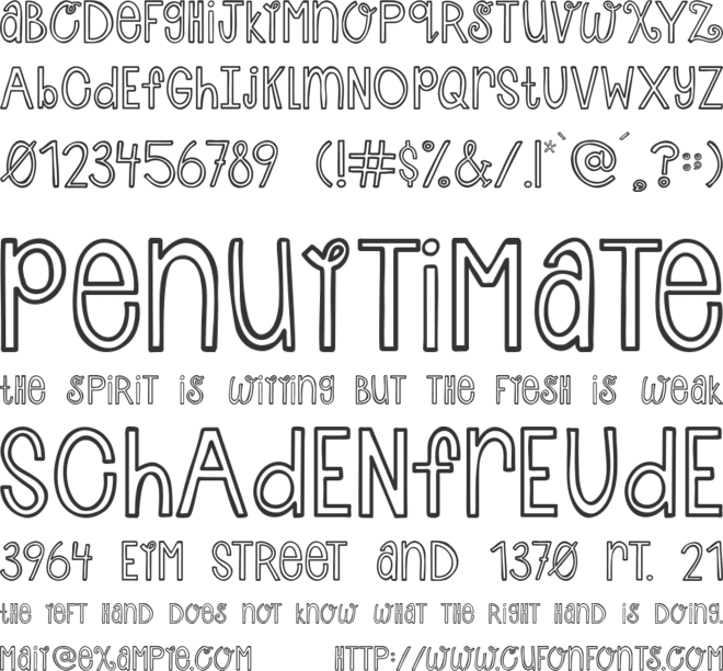 Austie Bost Cherry Cola font preview