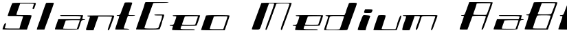 SlantGeo Medium font