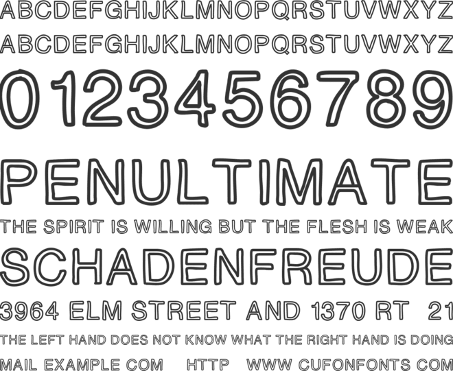 PLAQUE font preview
