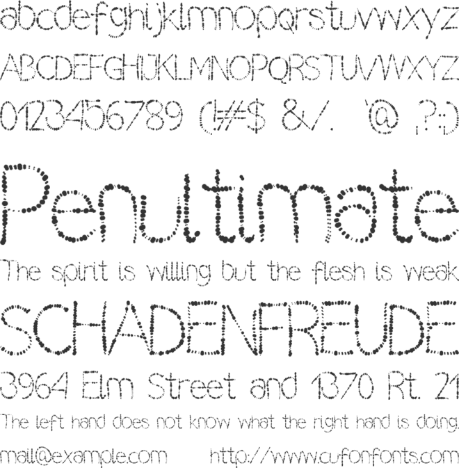 lilas font preview