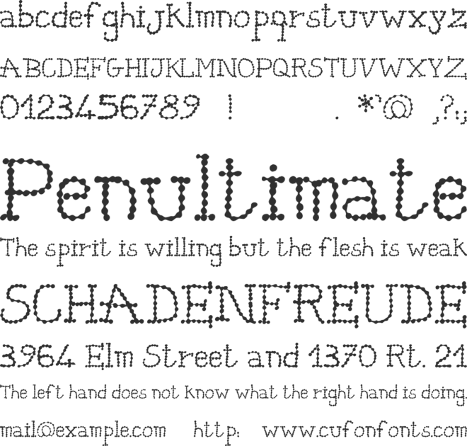 catena font preview