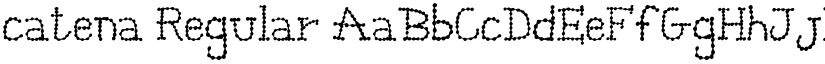 catena Regular font