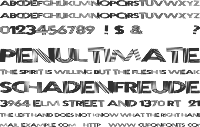 NewsWorthy font preview