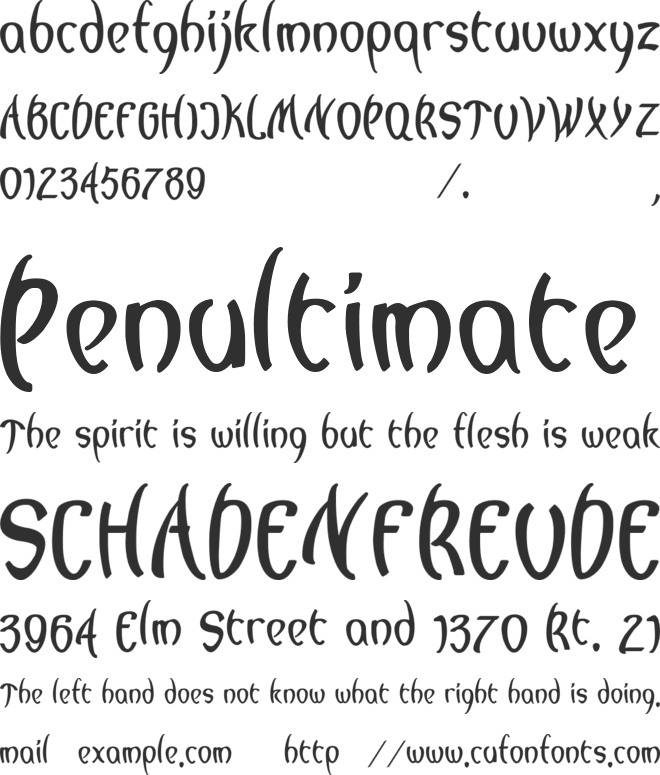 lagegg font preview