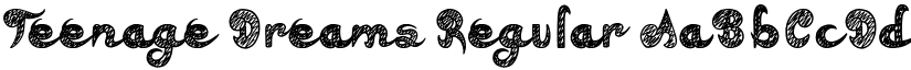 Teenage Dreams Regular font