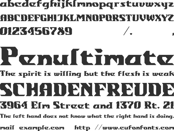gondrong font preview