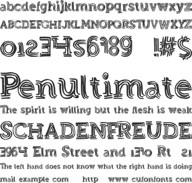 StrongEventDT font preview
