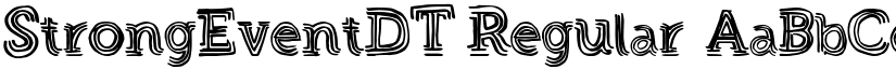 StrongEventDT Regular font