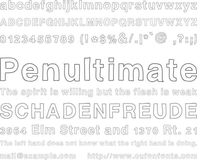 AshleysFont2 font preview