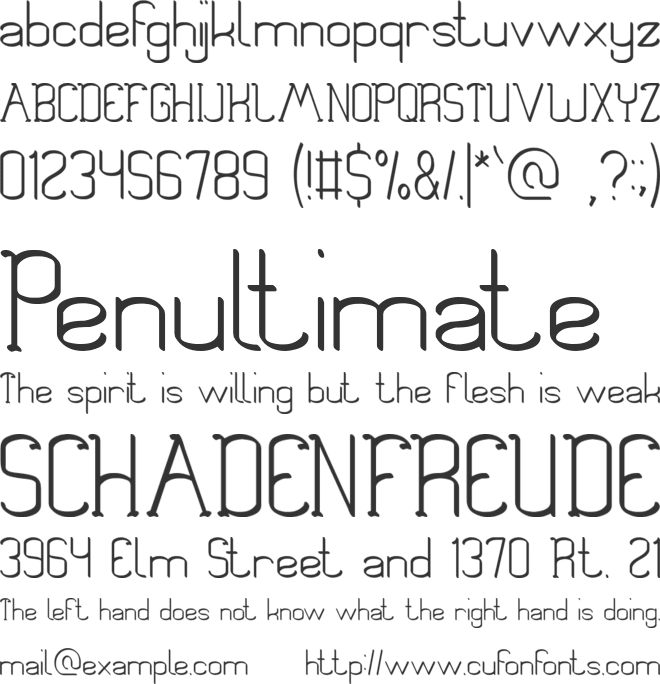 SHELVES font preview