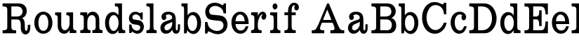 RoundslabSerif font