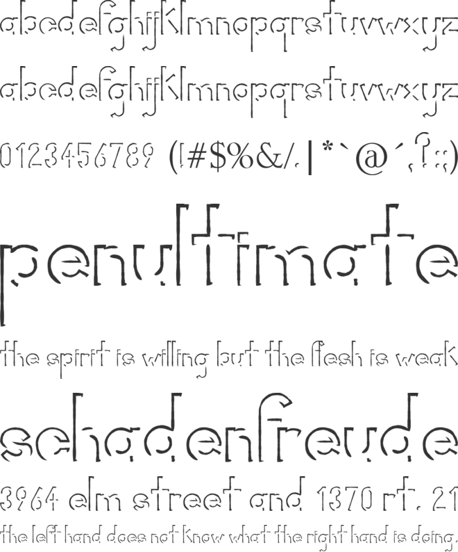 Rorific font preview