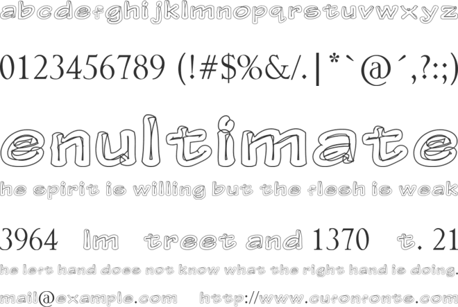 Gerbera Personal Use Only font preview