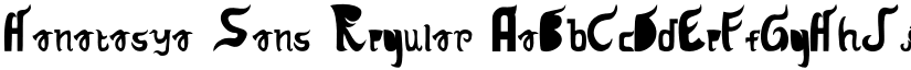 Hanatasya Sans Regular font