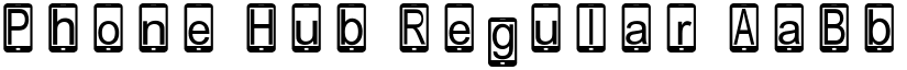 Phone Hub Regular font