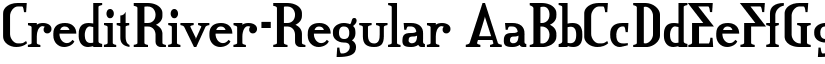 CreditRiver-Regular font