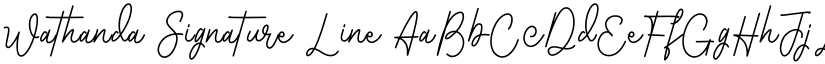 Wathanda Signature Line font