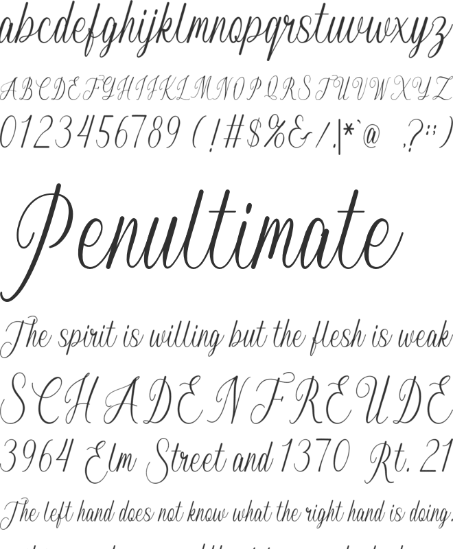 Auloriel Script font preview