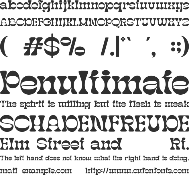 Fontanio font preview