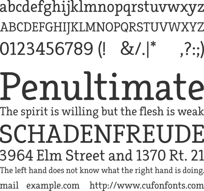 Efja font preview
