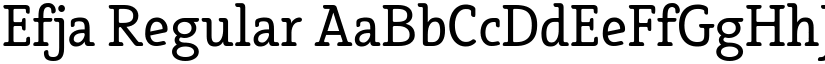 Efja Regular font