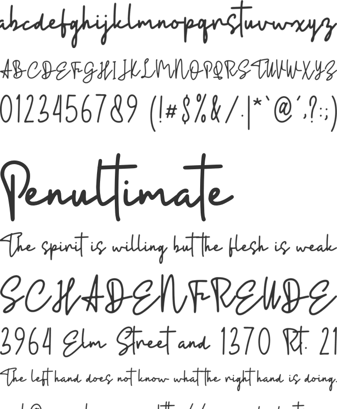 Blues Anthem font preview