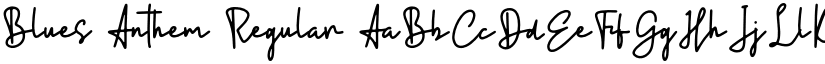 Blues Anthem Regular font