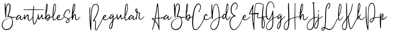 Bantublesh Regular font