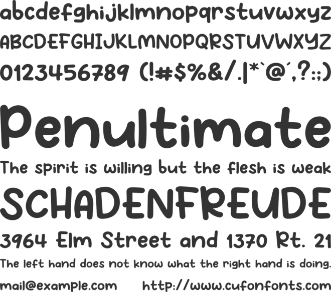 Bodo Amat font preview