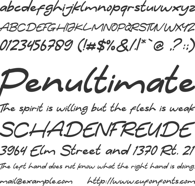 Jengkol font preview