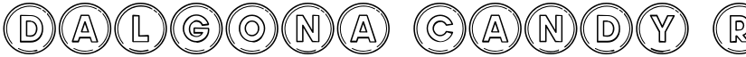 Dalgona Candy Regular font