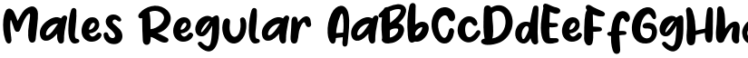 Males Regular font