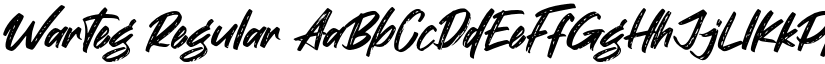 Warteg Regular font