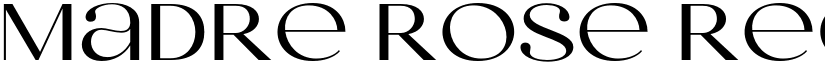 Madre Rose Regular font