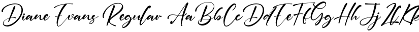 Diane Evans Regular font