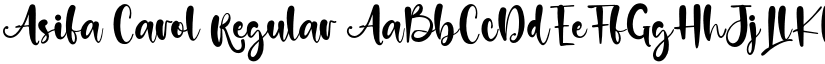 Asifa Carol Regular font